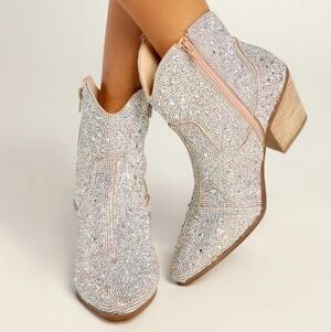 MATISSE SHAYNE COWBOY RHONESTONE ANKLE BOOTSWOMEN